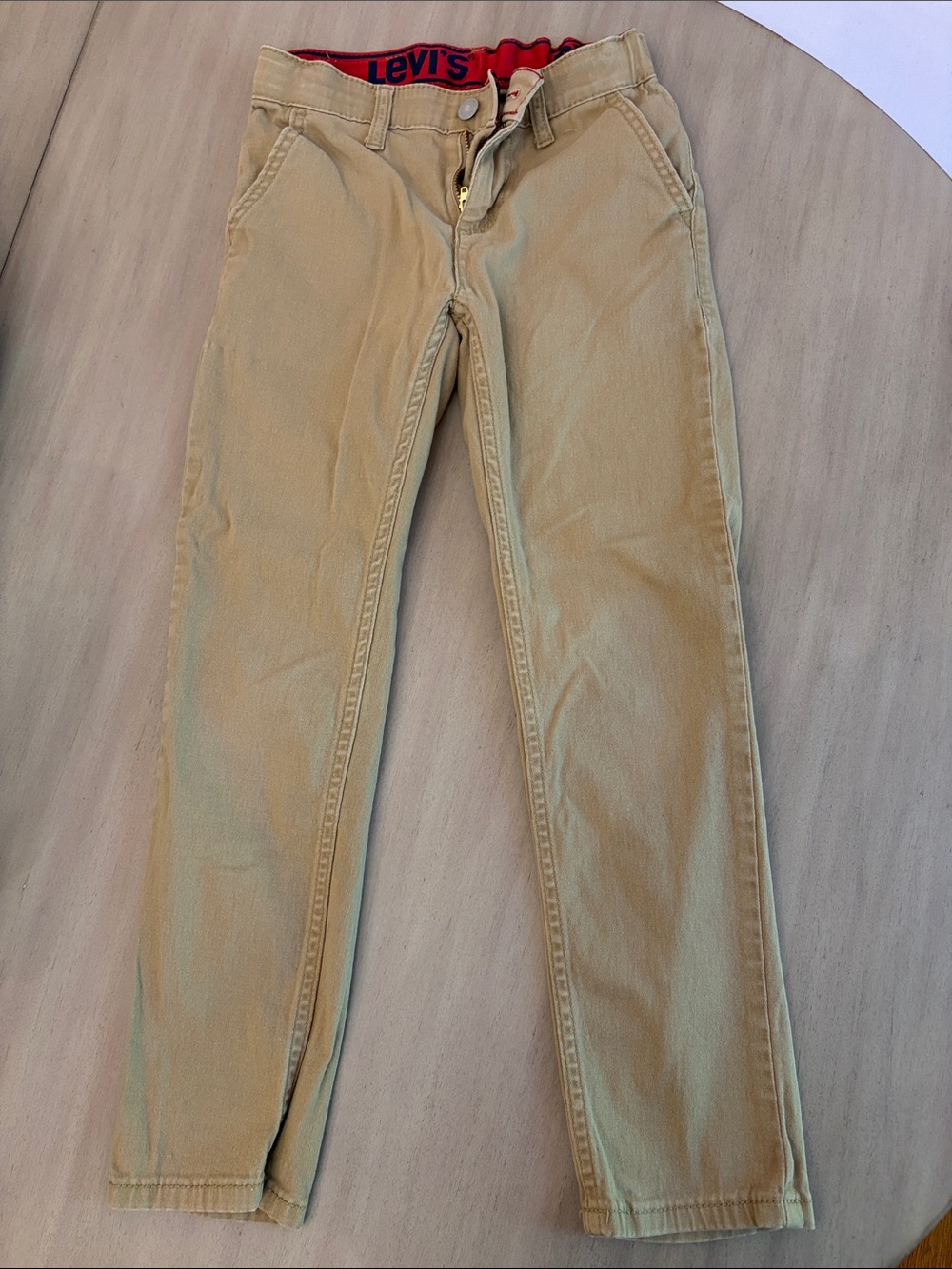 Levi's 8R Tan Boys Jeans with adjustable Waistband